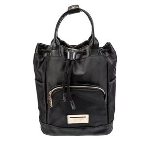 Black Versace nylon small backpack